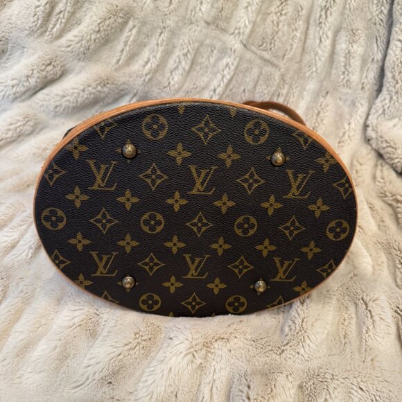 Louis Vuitton Monogram Bucket Bag Tote Shoulder Authentic - Picture 11 of 14
